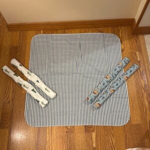 Modern Moments by Gerber Baby & Toddler Boy Flannel Blankets, 5-Pack, Blue Bears